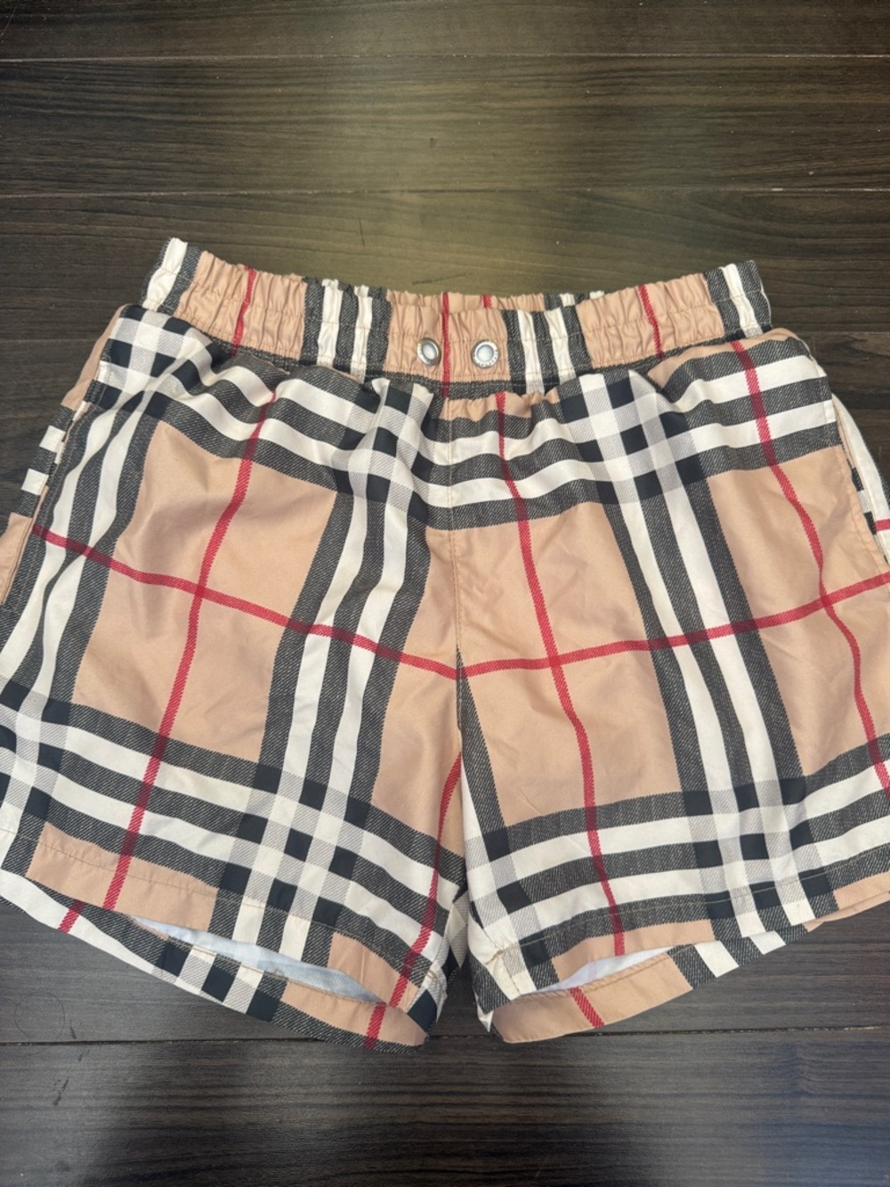 Burberry Classic Plaid Men Elastic Waist Shorts Swim Trunks size S
